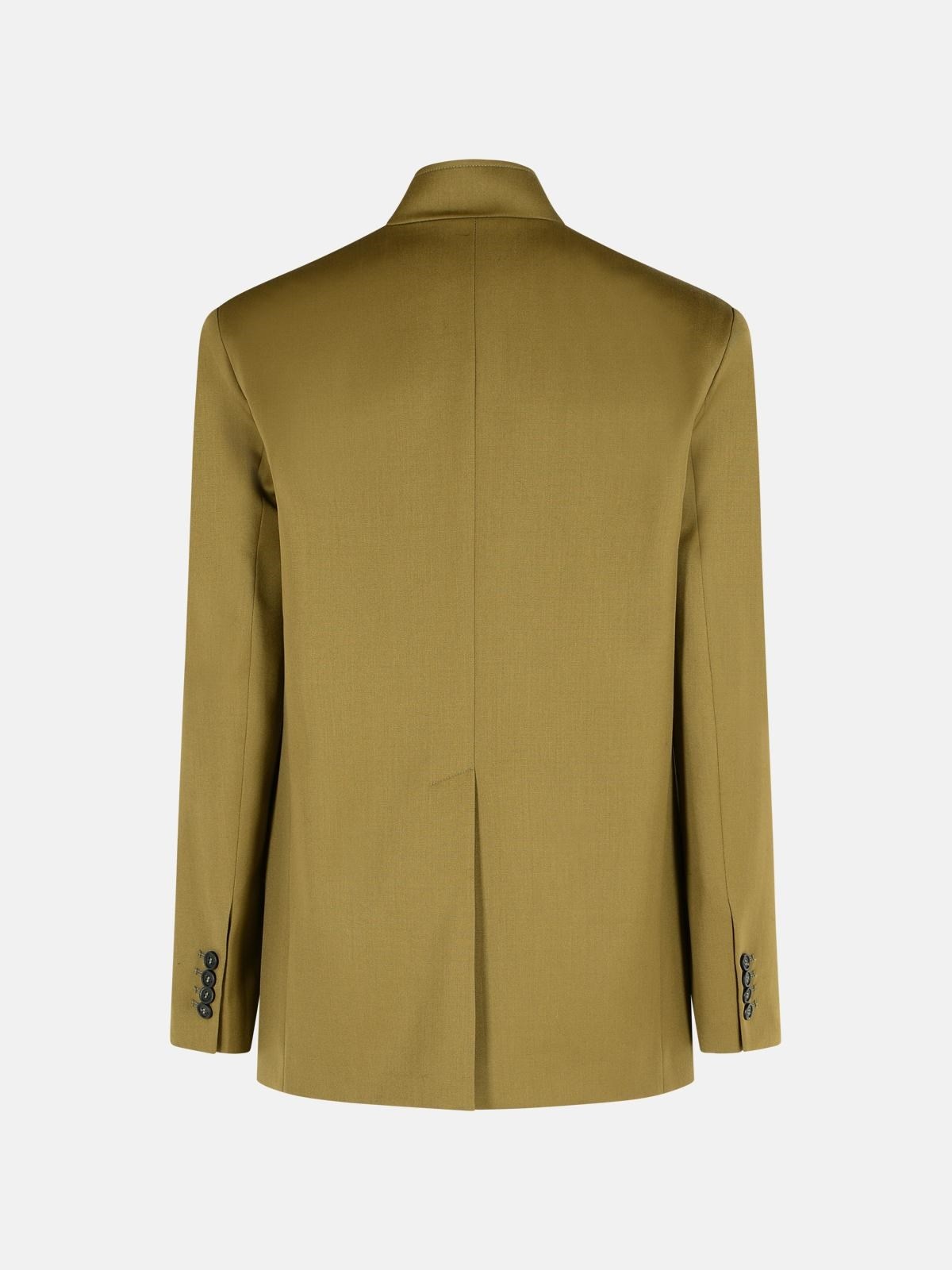 GREEN VIRGIN WOOL BLAZER - 3