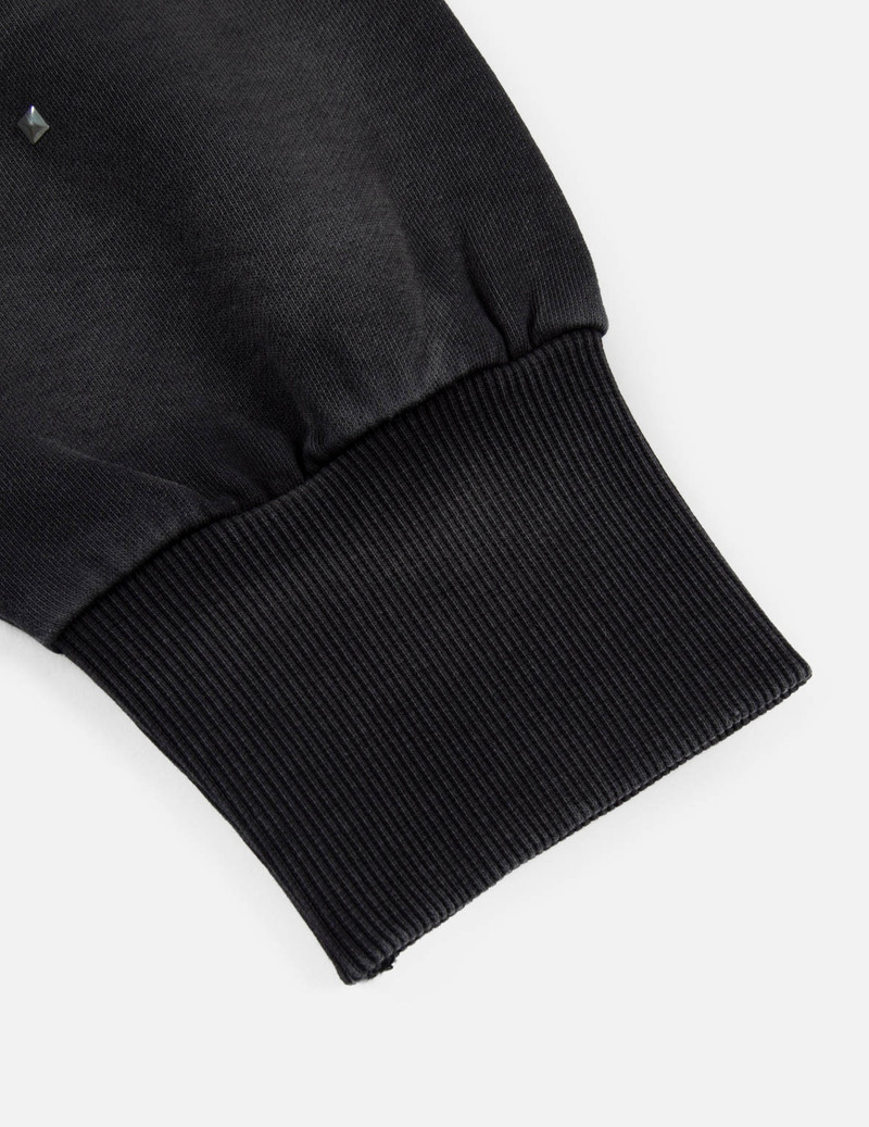 METALLIC HEAT-PRESSED EVISU LOGO LOOSE FIT HOODIE 10