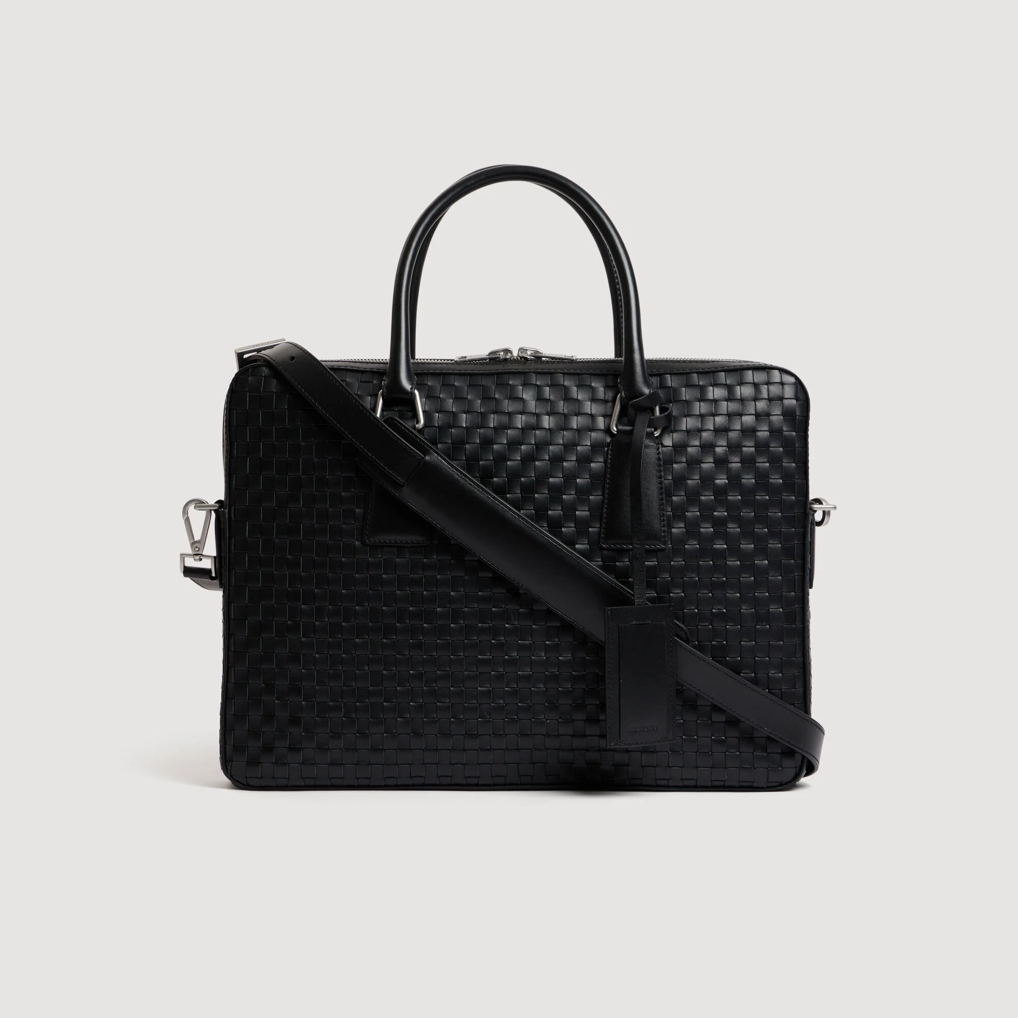 WOVEN LEATHER BRIEFCASE - 1