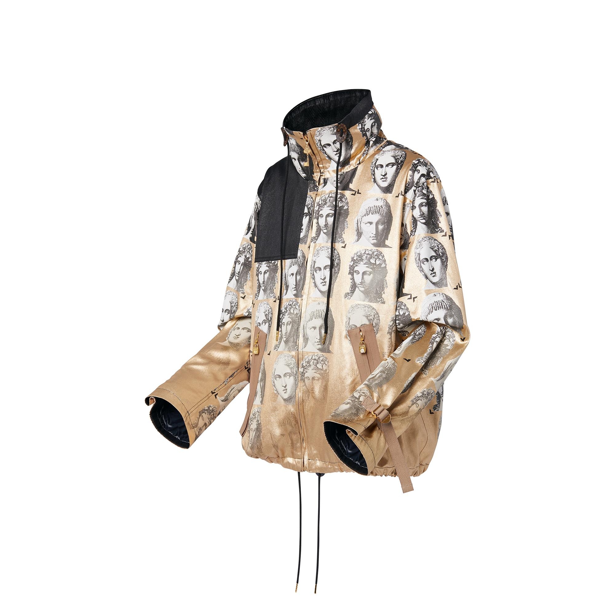 Sporty Metallic Bust Parka - 2