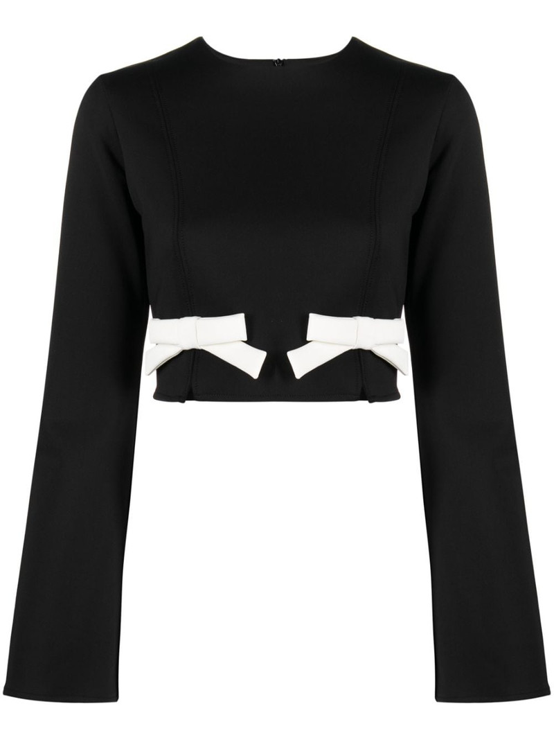 bow-detail cropped top 1