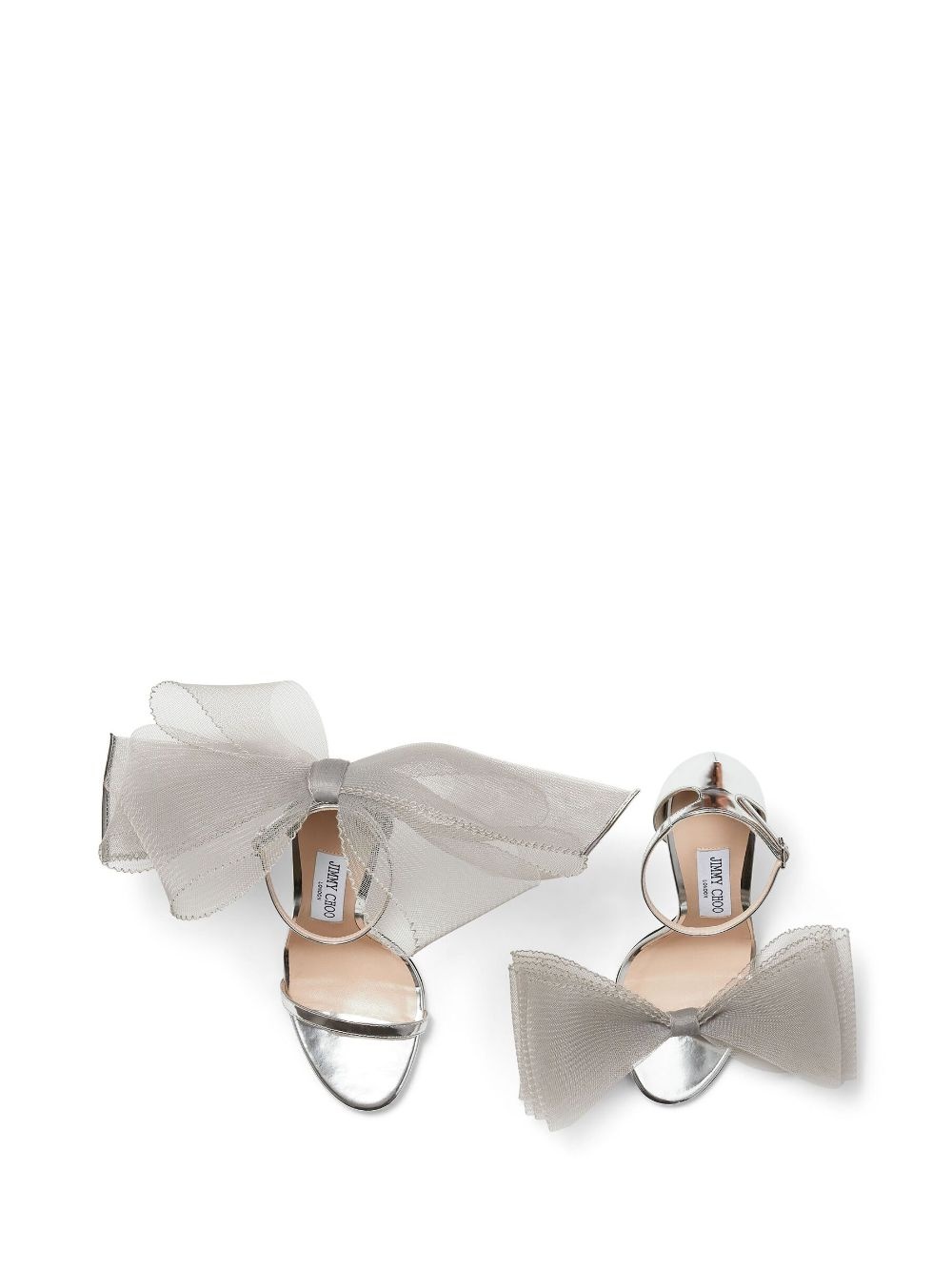 Aveline 100mm bow-detail sandals - 5