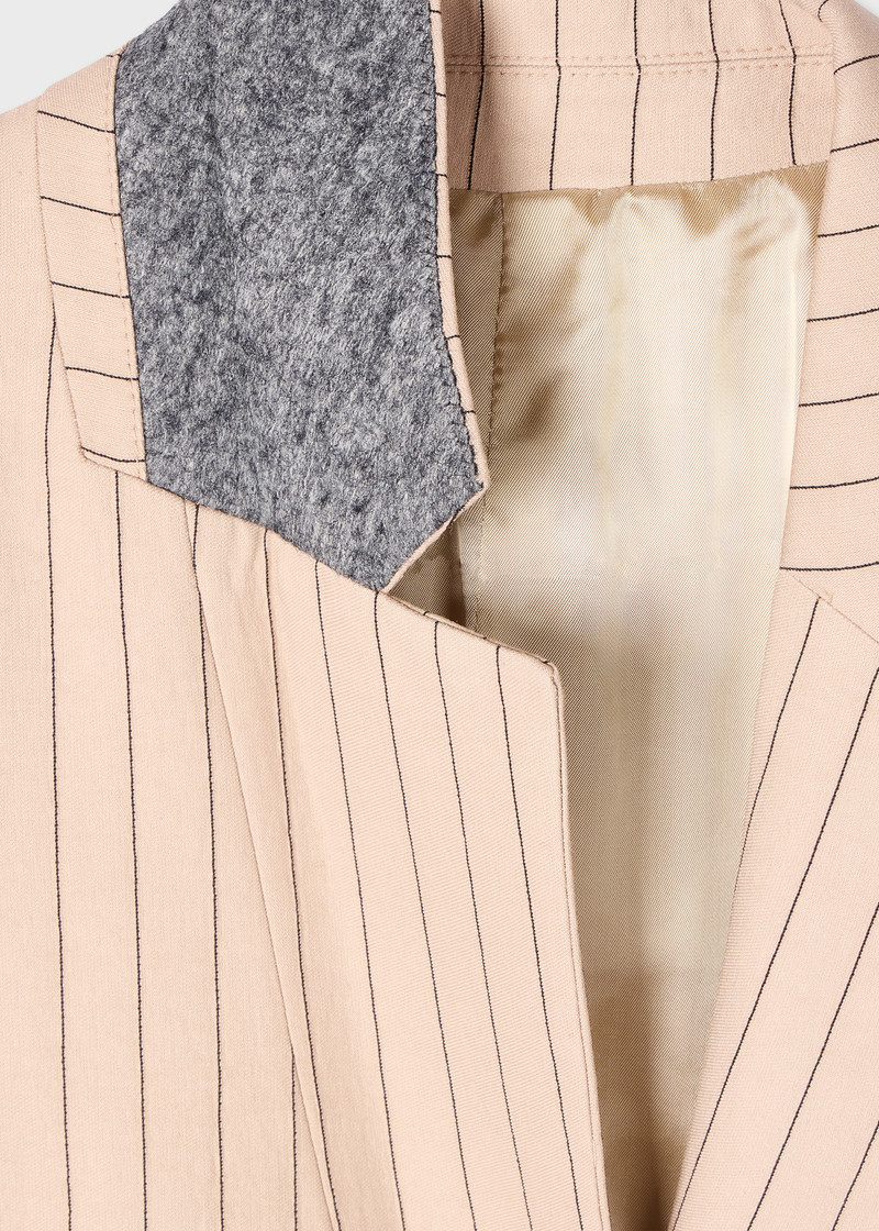 Paul Smith Women's Sand Pinstripe Blazer outlook