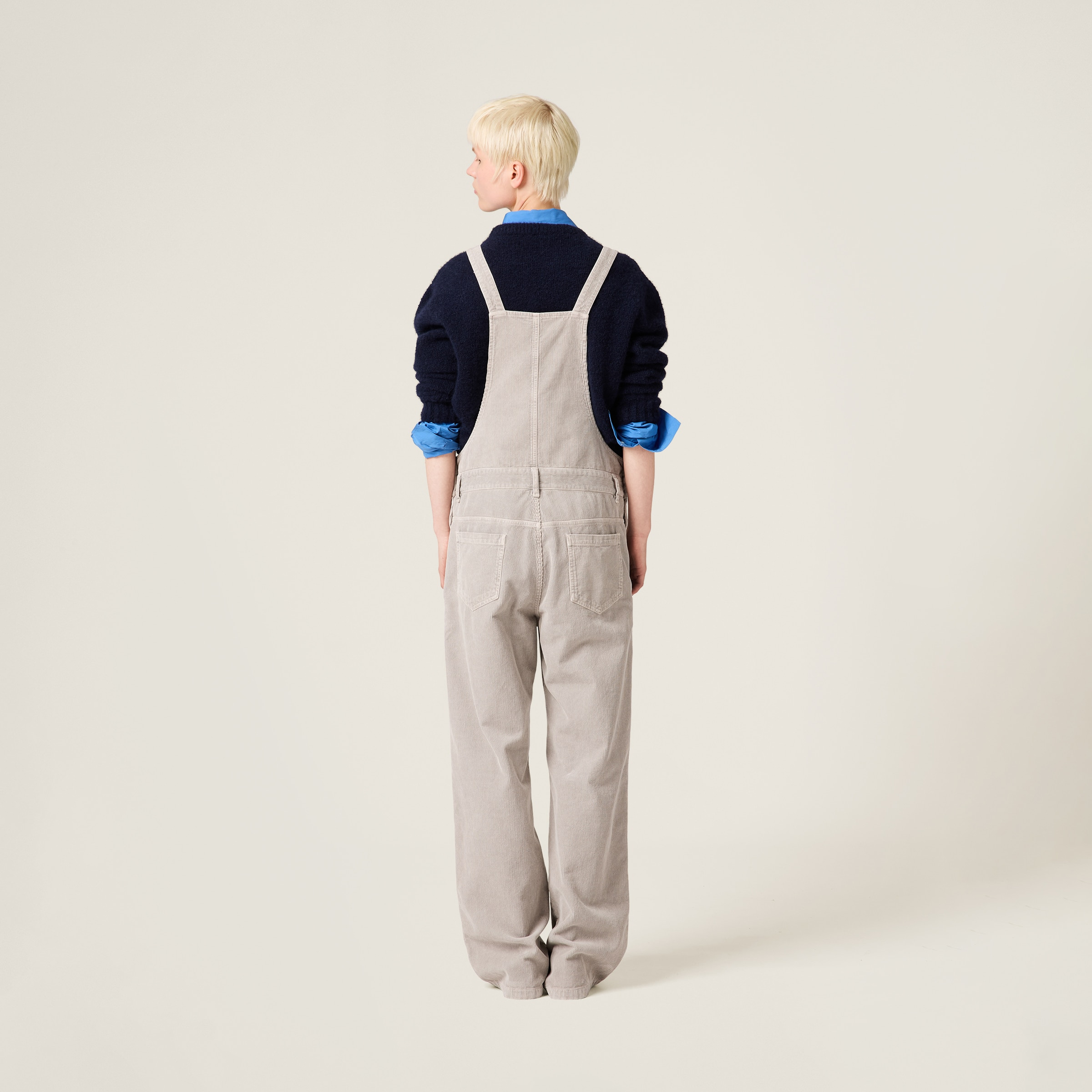 Washed velvet corduroy jumpsuit - 3