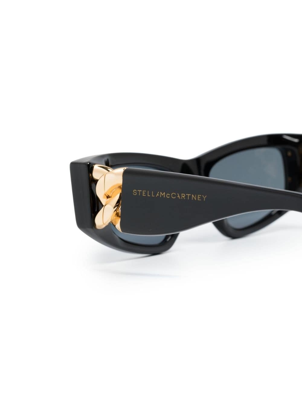 chain-link detail rectangle-frame sunglasses - 3