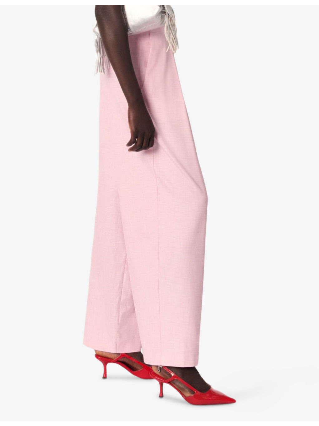 Wide-Leg Mid-Rise Stretch-Woven Trousers - 3