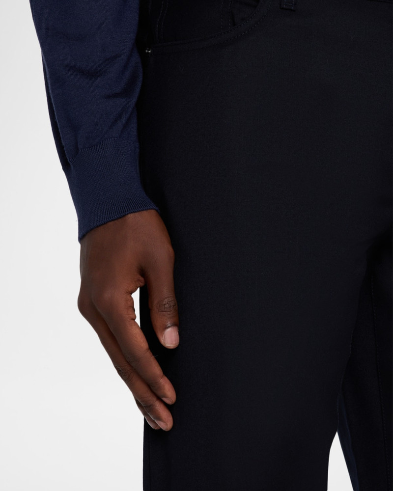 Men's Wool Straight Fit Five-Pocket Pants 5