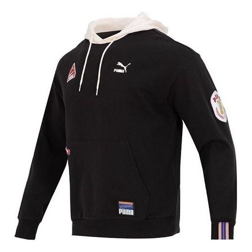 PUMA Team Badge Hoodie 'Black' 677377-01 - 1