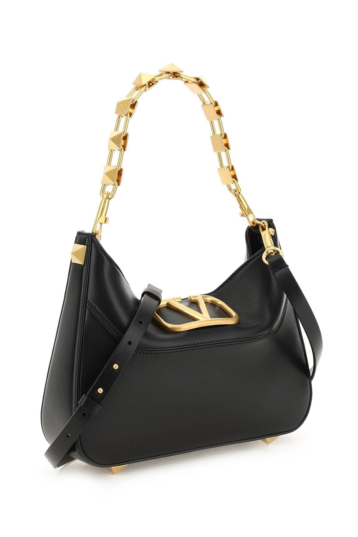 NAPPA LEATHER STUD SIGN HOBO BAG - 5