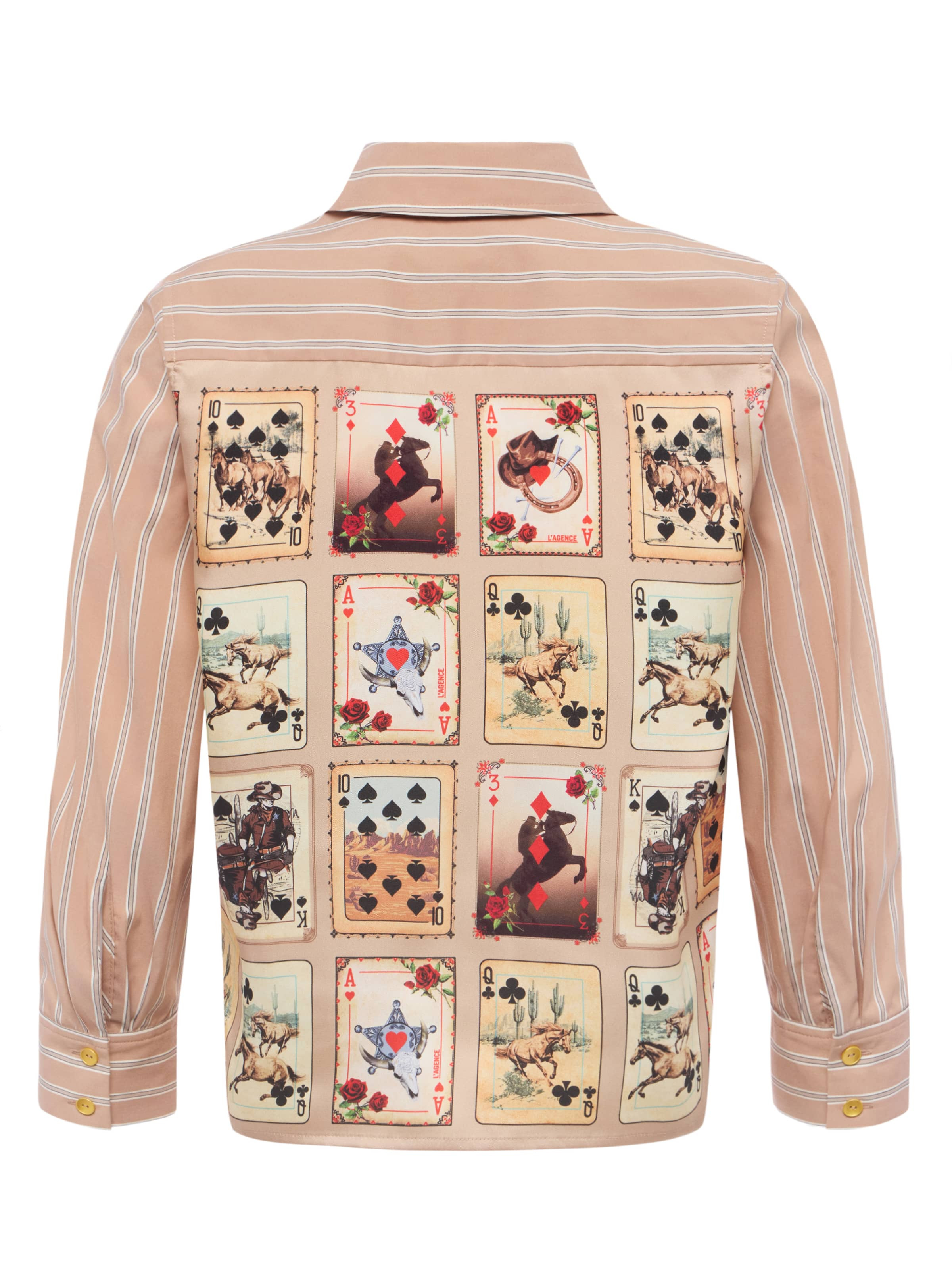 Fawn Western Card Print Shirt - 2