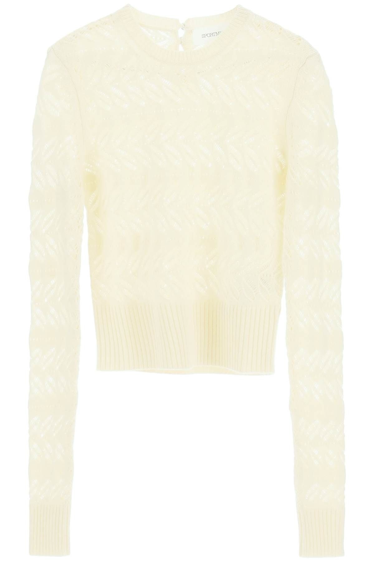 OPENWORK SWEATER IN WOOL AND CASHMERE - 1