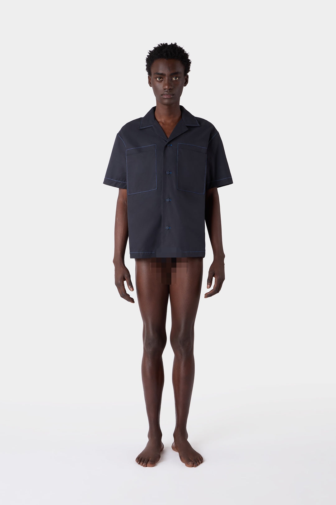 SHORTSLEEVE SHIRT / dark blue - 5