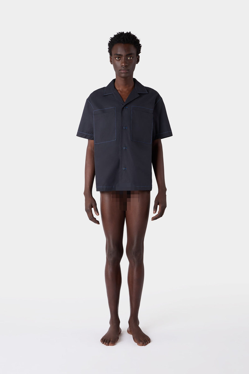 SHORTSLEEVE SHIRT / dark blue 5