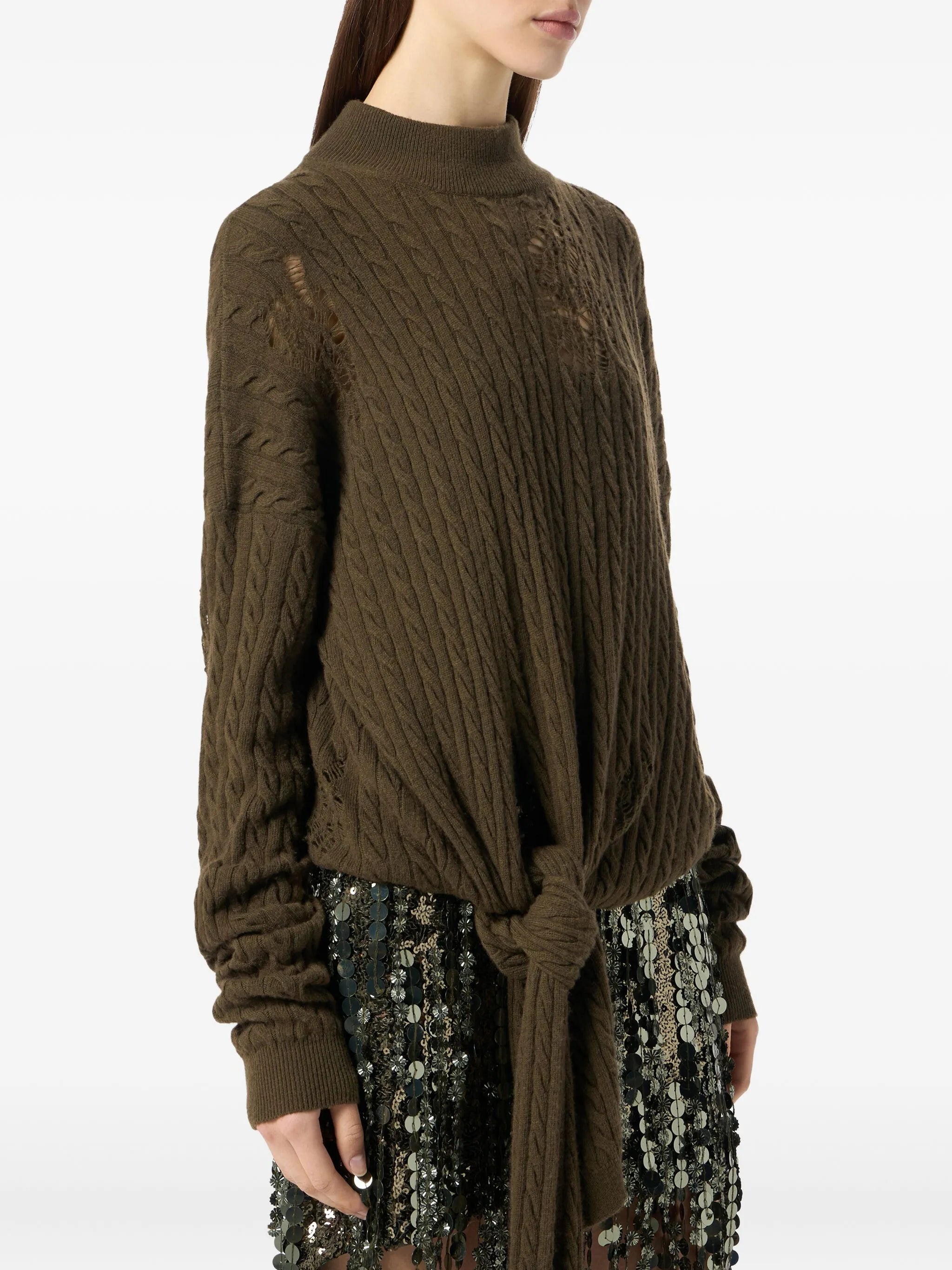 Blumarine Tie-detail Sweater - 3