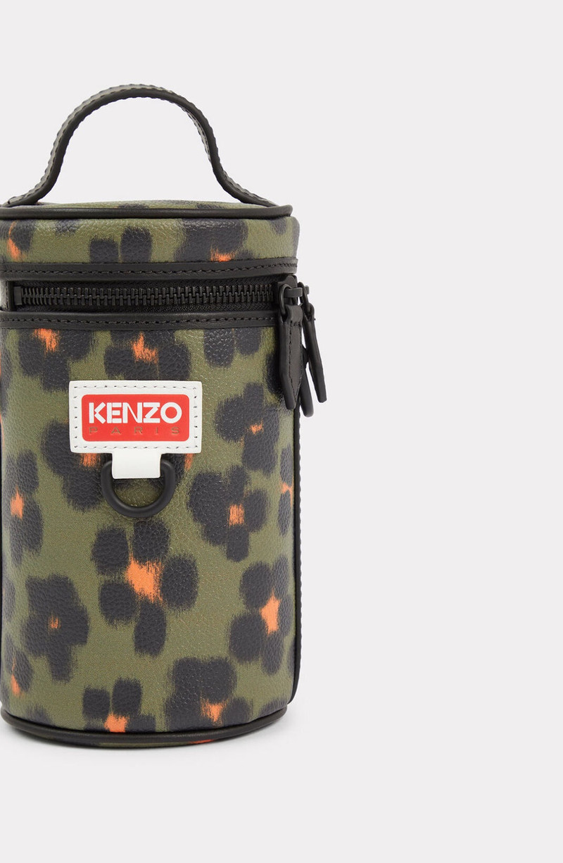 'Hana Leopard' mini barrel bag 4