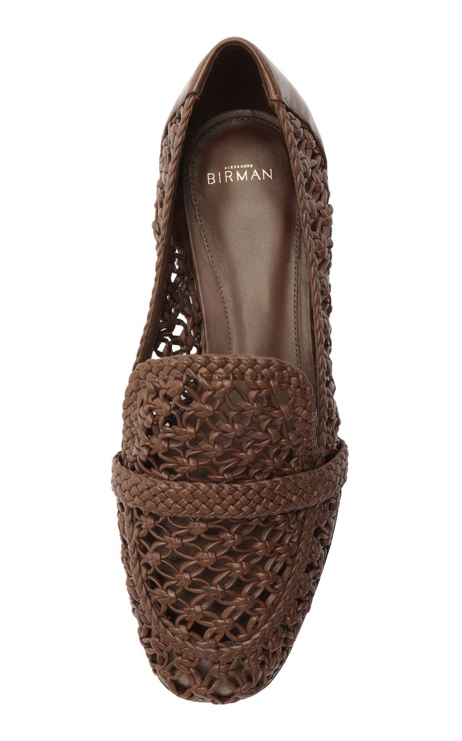 Jane Woven Leather Loafers brown - 3