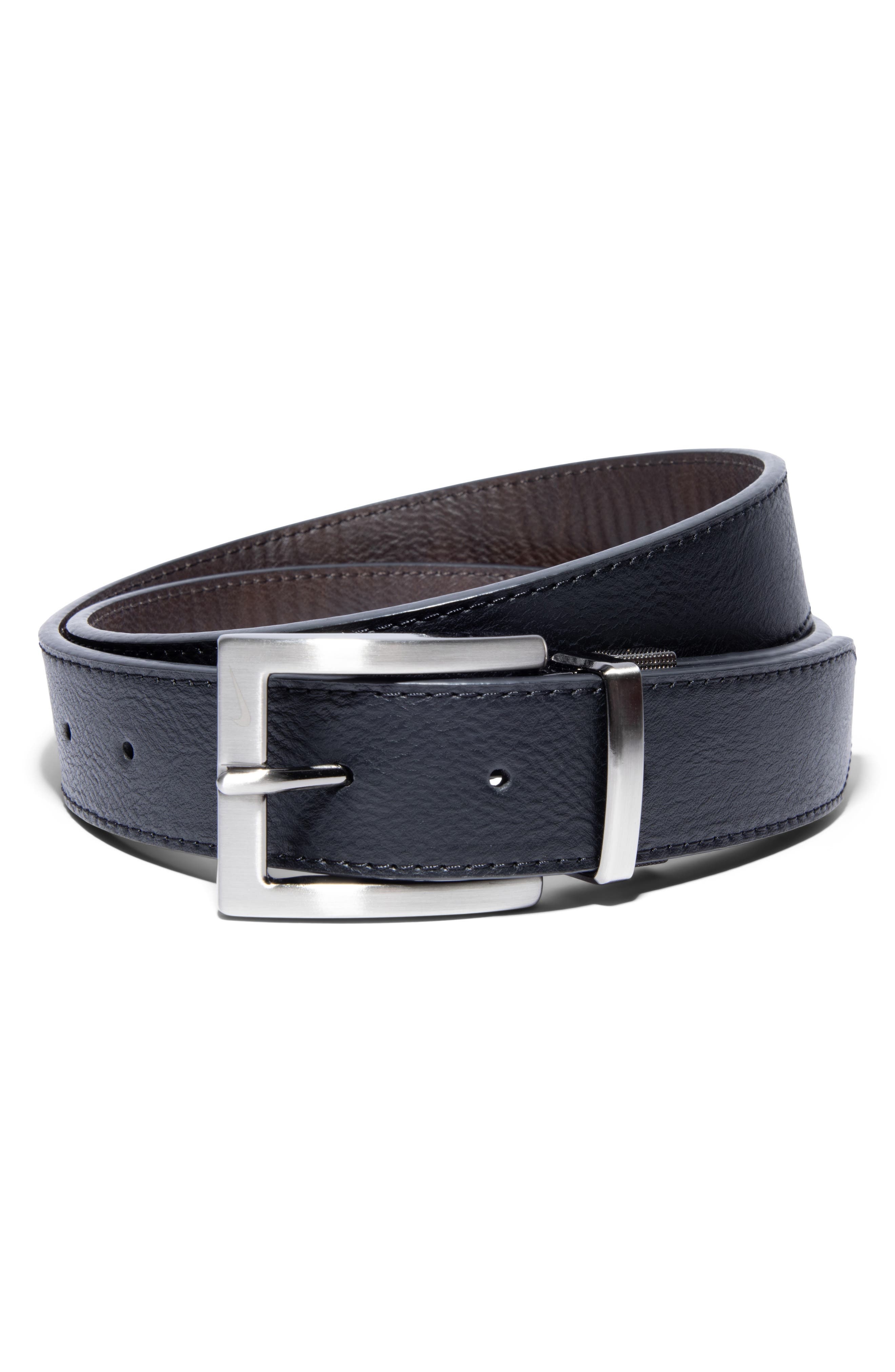 Nike Core Reversible Leather Belt in Black/Brown at Nordstrom - 5