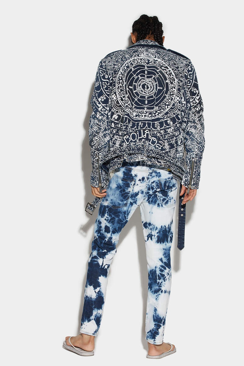 DSQUARED2 LIGHT BLUE WATER WASH SKATER JEANS outlook