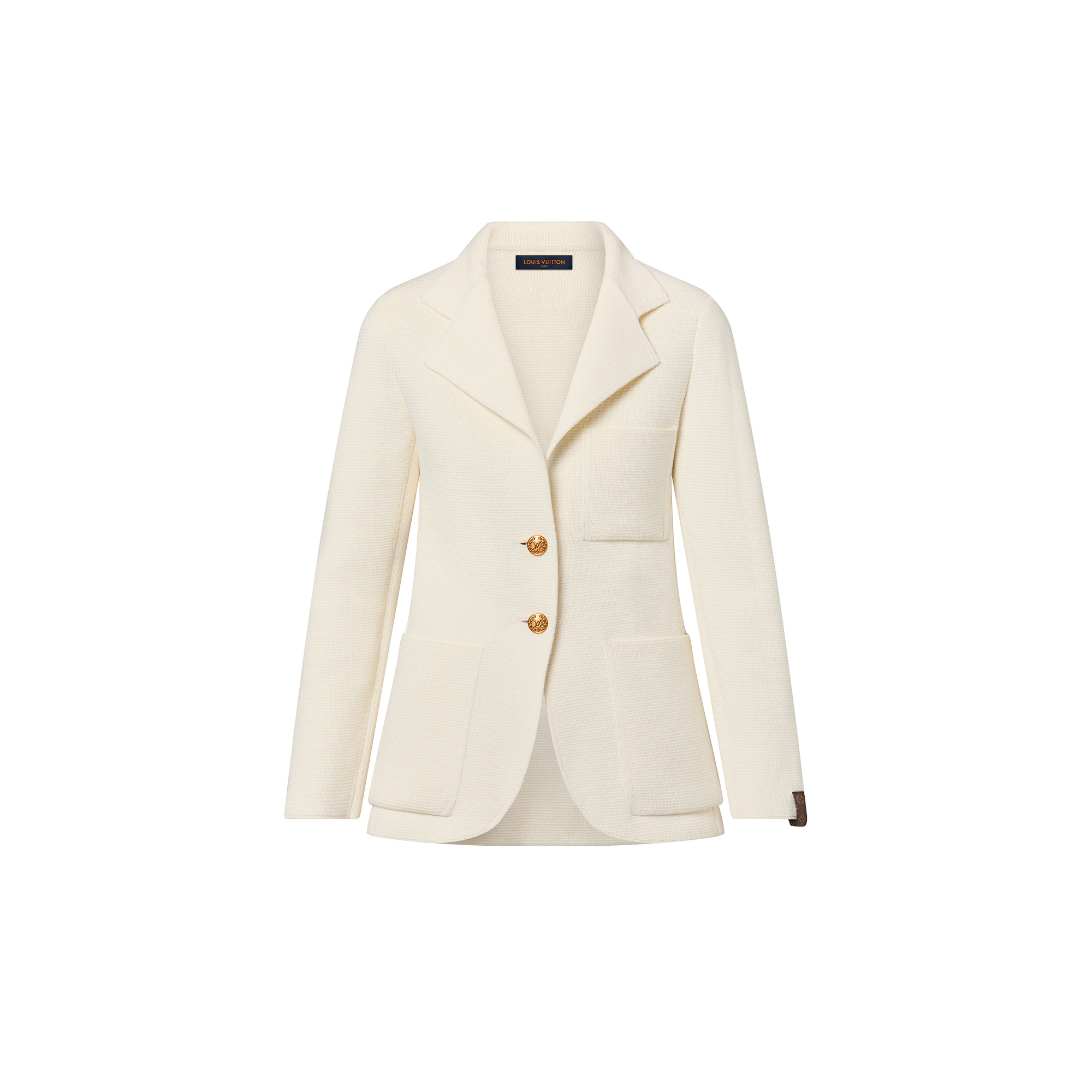 Compact Knit Preppy Blazer - 1
