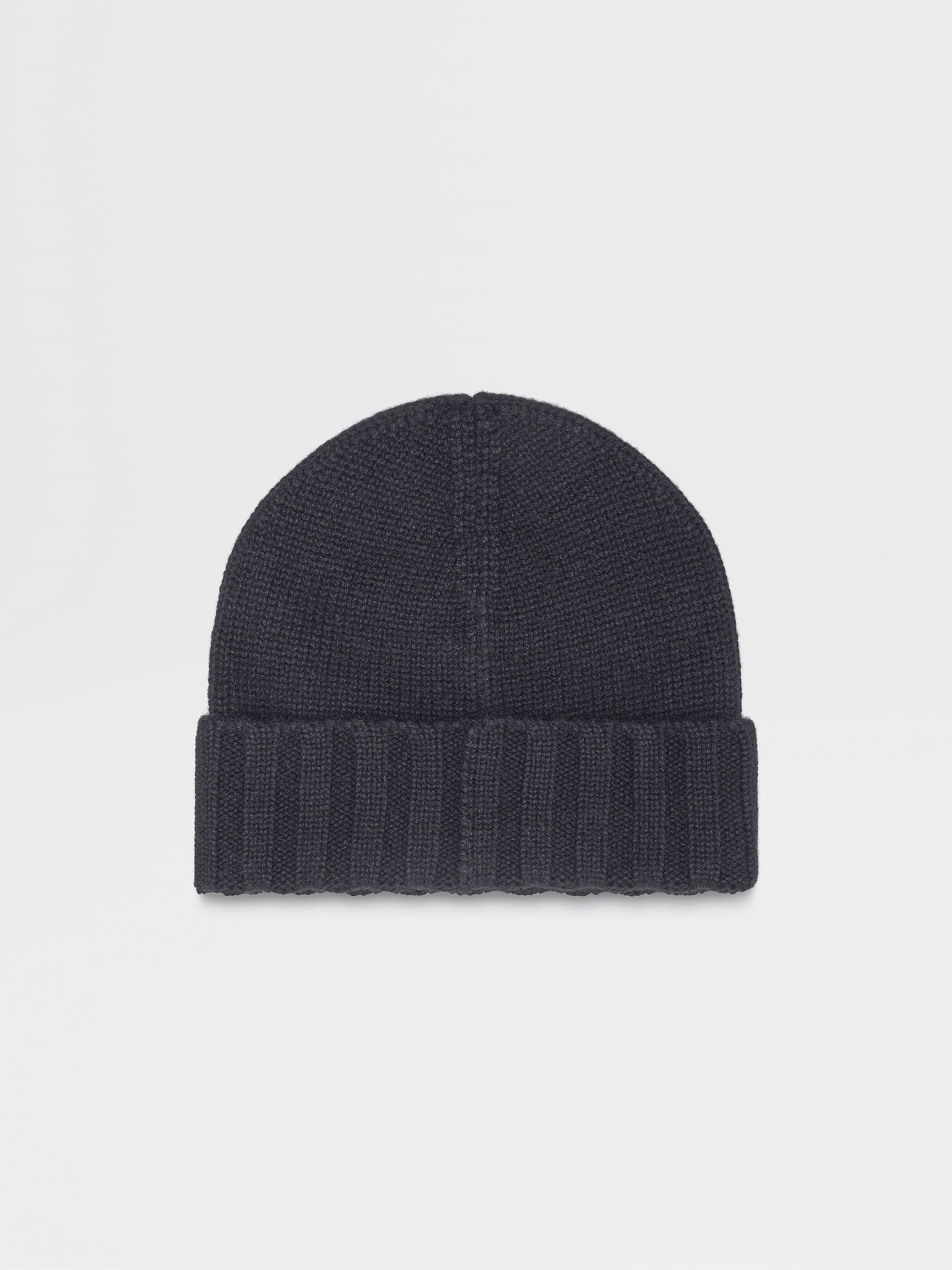DARK BLUE OASI CASHMERE BEANIE - 3