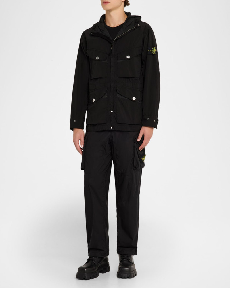Stone Island Men's Lightweight Water Resistant Short Parka outlook