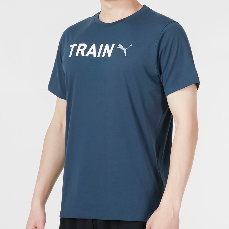 PUMA Graphic Train T-Shirt 'Navy' 523722-16 - 3