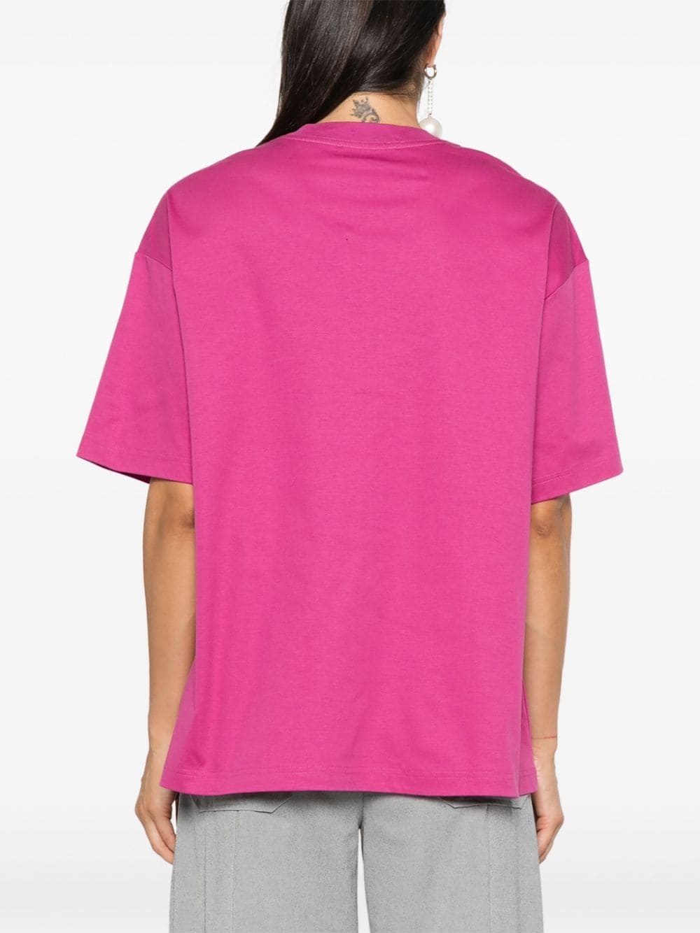 logo-embroidered T-shirt - 4