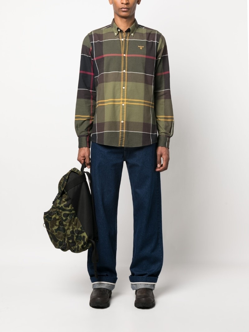 plaid-print long-sleeve shirt - 3
