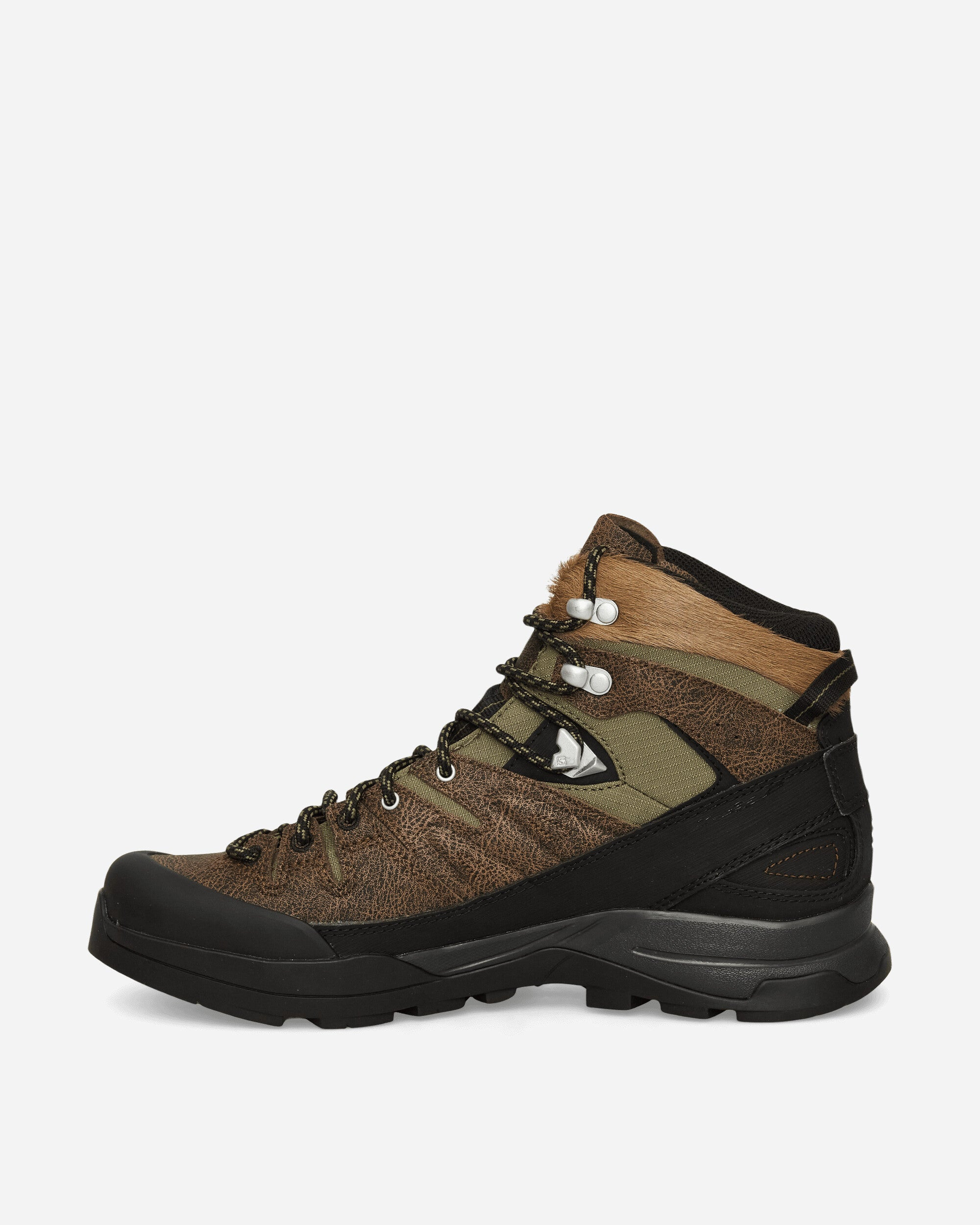 X-ALP Mid GORE-TEX Distressed Leather Boots Dark Earth / Black / Deep Lichen Green - 3