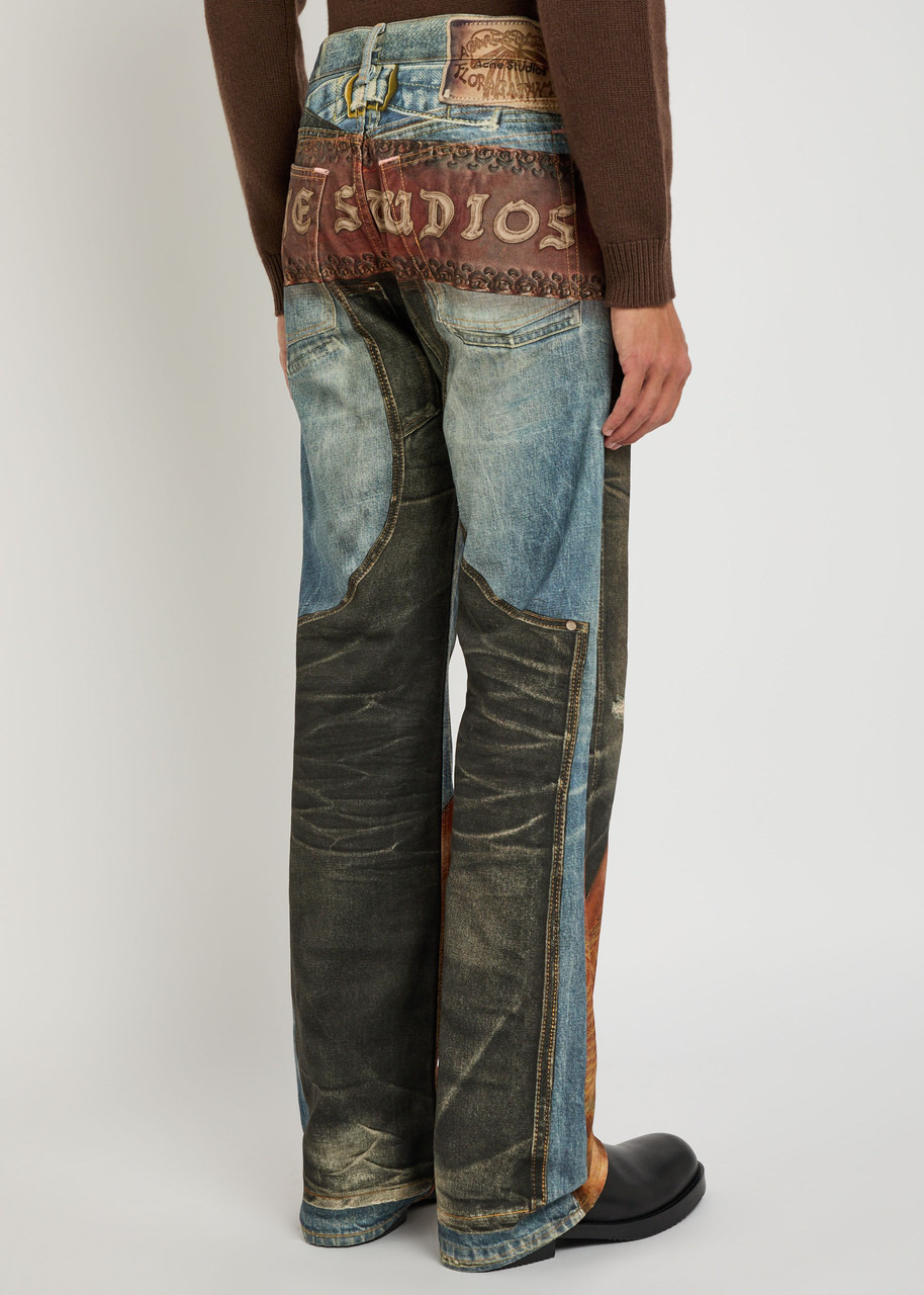 Acne Studios 2010 Printed Straight-leg Jeans - 3