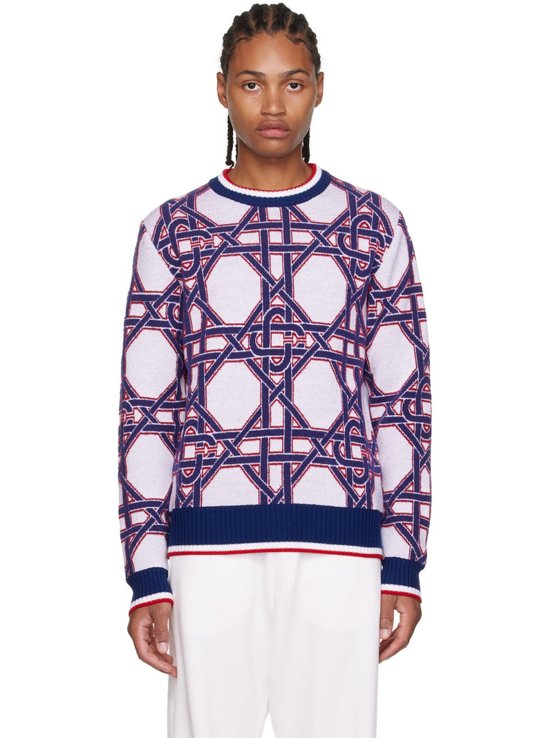Multicolor 'Le Monogramme D'osier' Sweater - 1