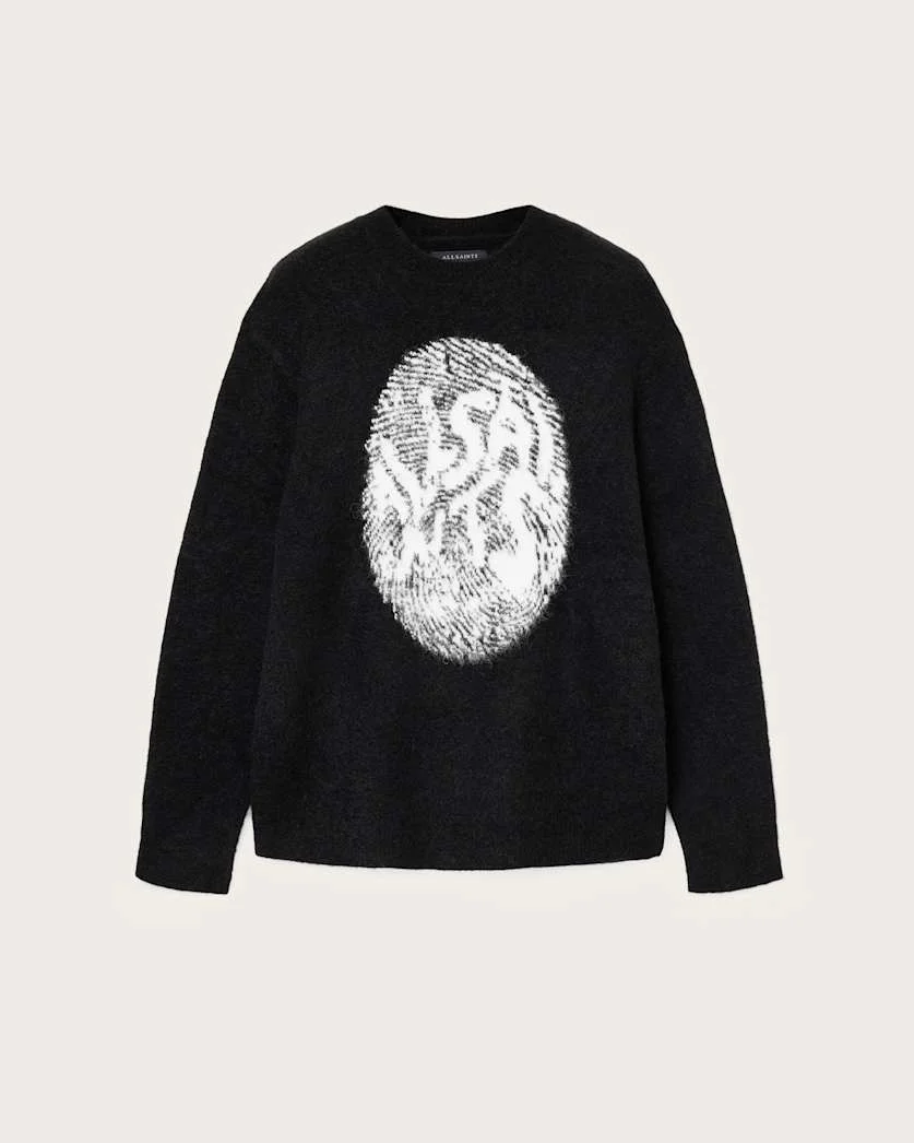 RIDGES OVERSIZED GRAPHIC SWEATER - 1