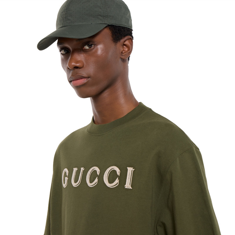 Cotton jersey T-shirt with embroidery 3