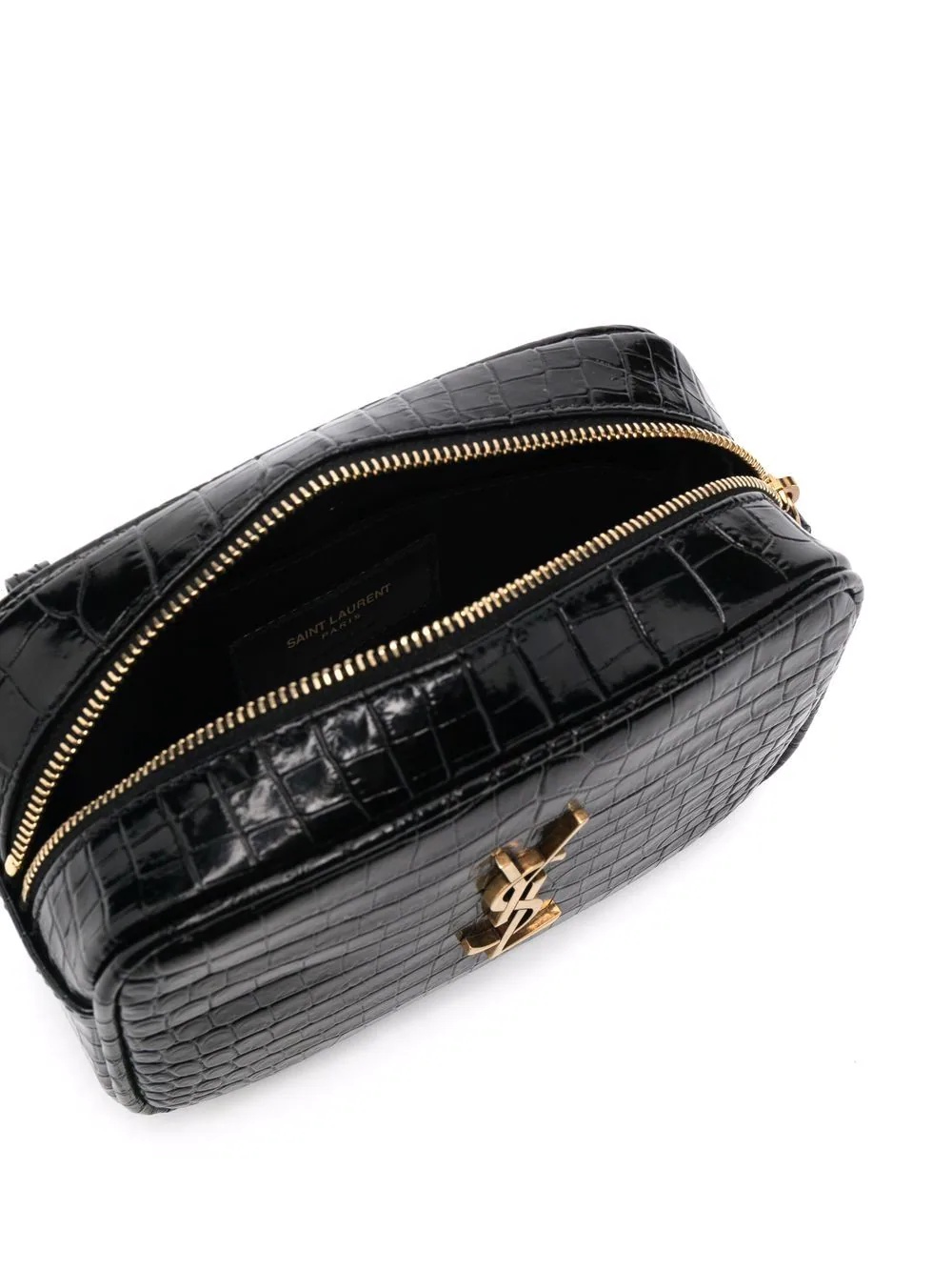 crocodile-effect logo-plaque belt bag - 5