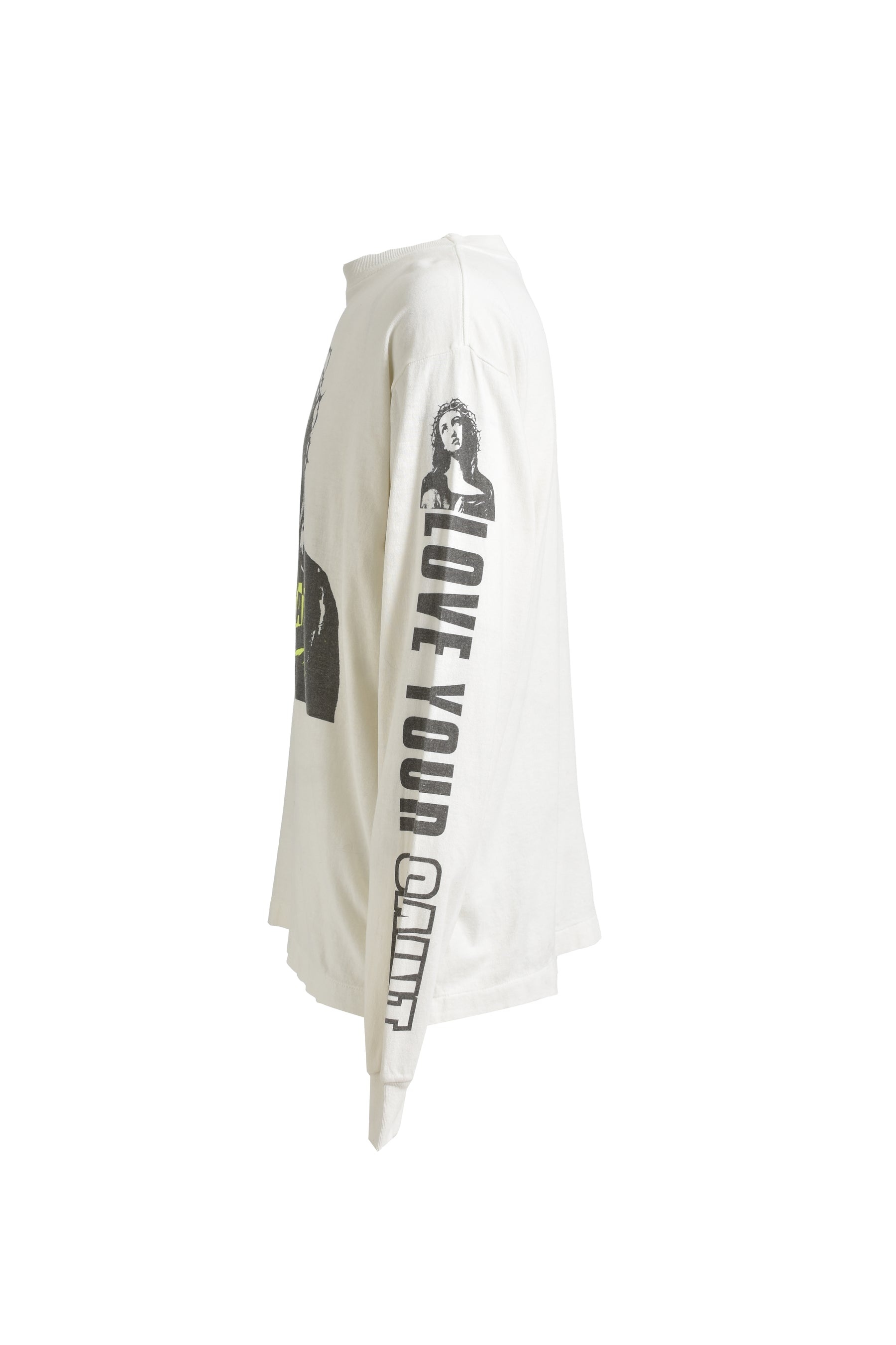 LS TEE/LOVE UR SAINT / WHT - 3