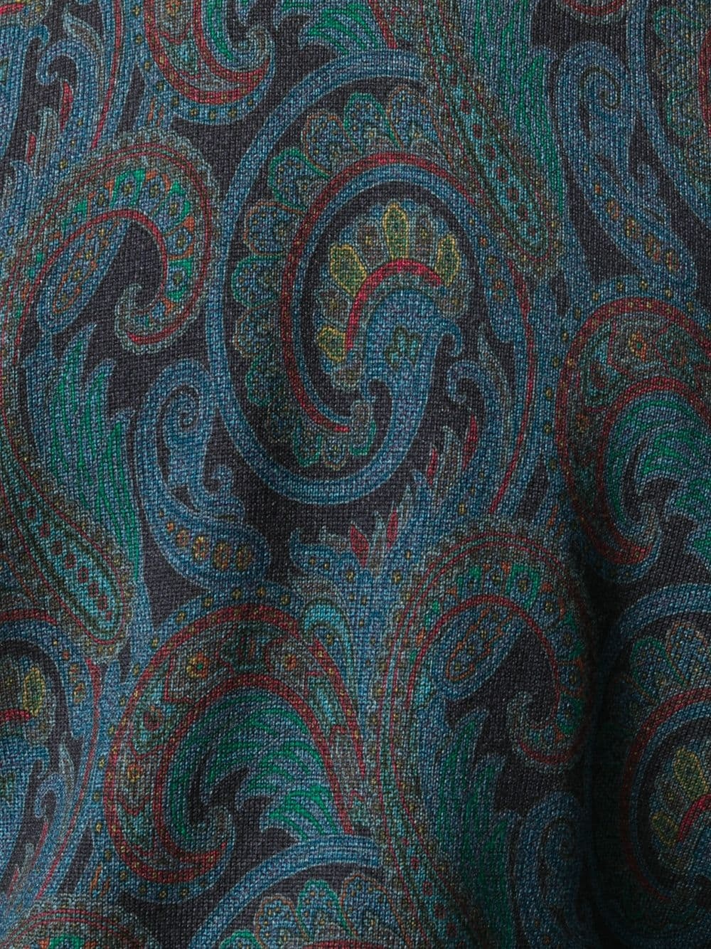 paisley-print roll neck jumper - 5