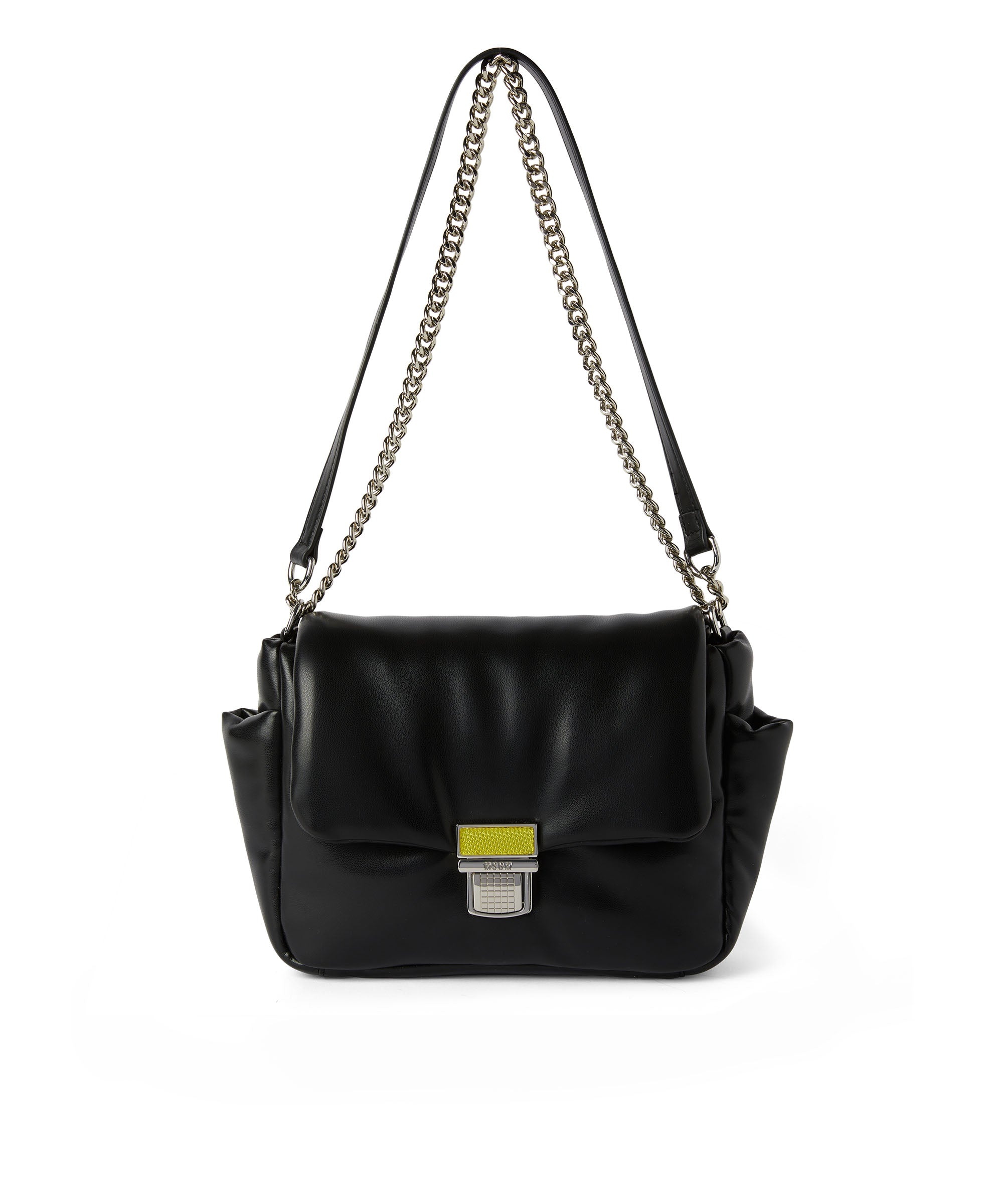 Puffer handbag with snap - 5