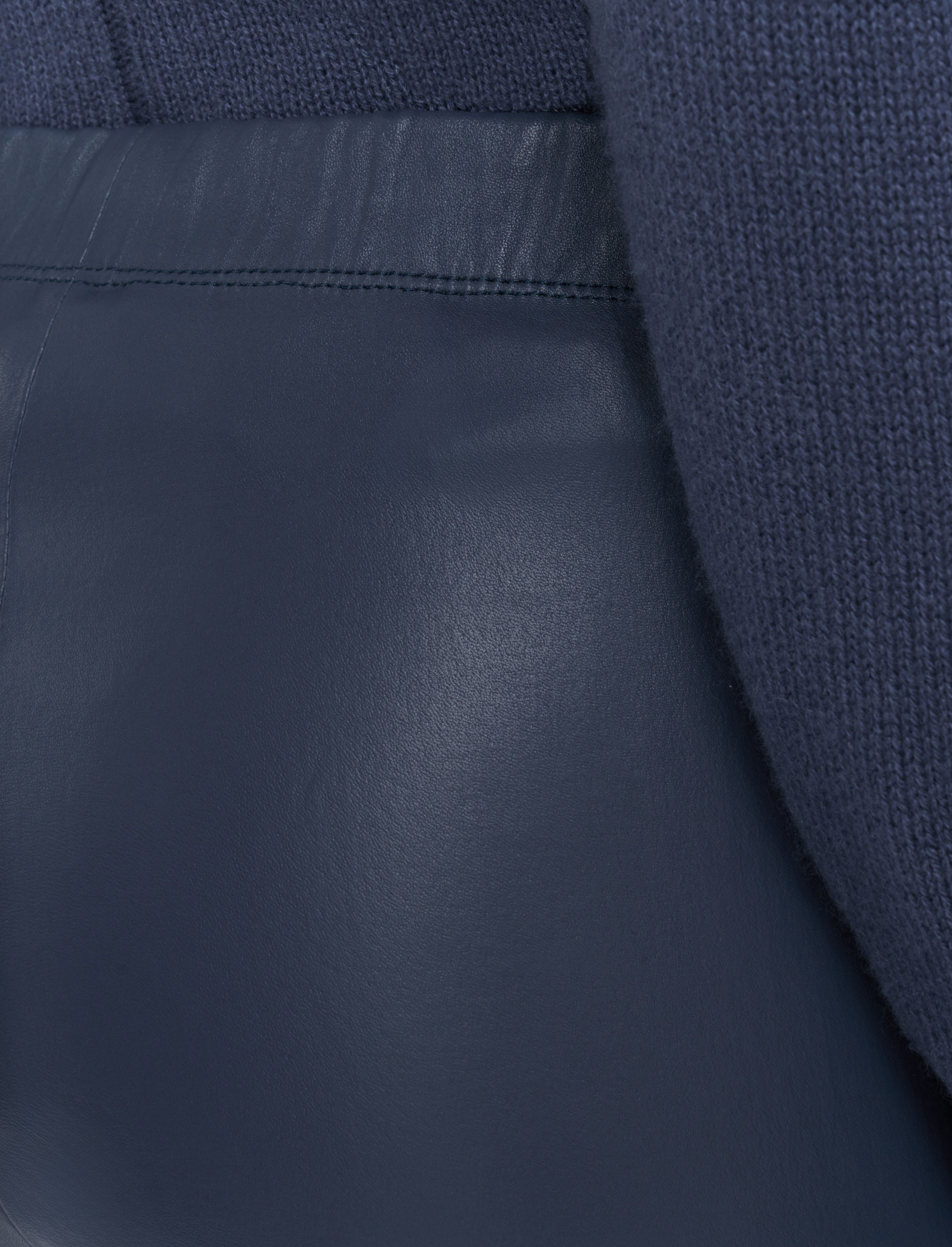 Leather Stretch Leggings - 4