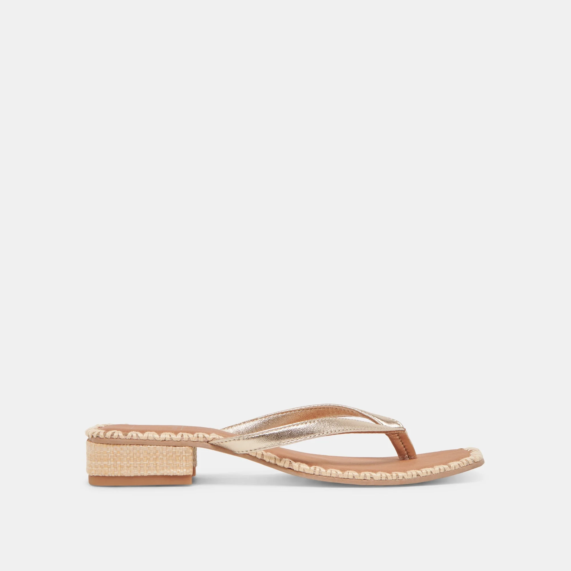 BARTY SANDALS GOLD METALLIC LEATHER - 1