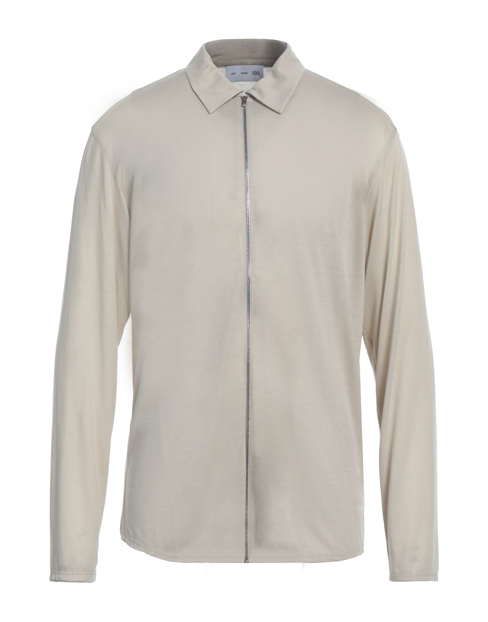 Grey Men's Solid Color Shirt - 1