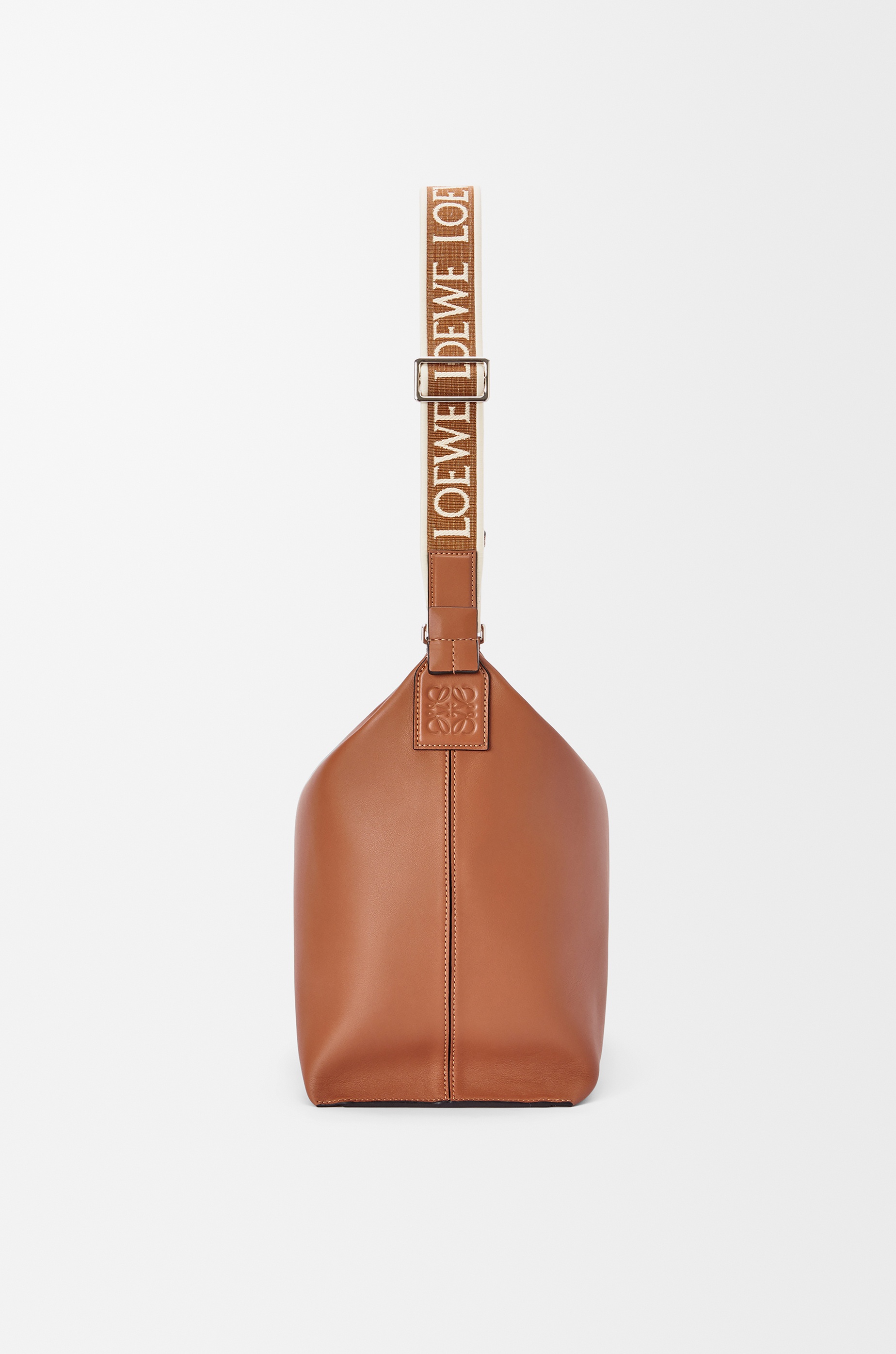 Cubi Crossbody bag in supple smooth calfskin and jacquard - 4