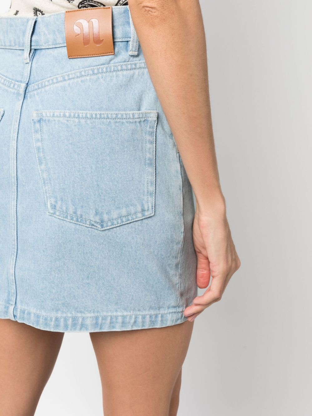 denim mini skirt - 5