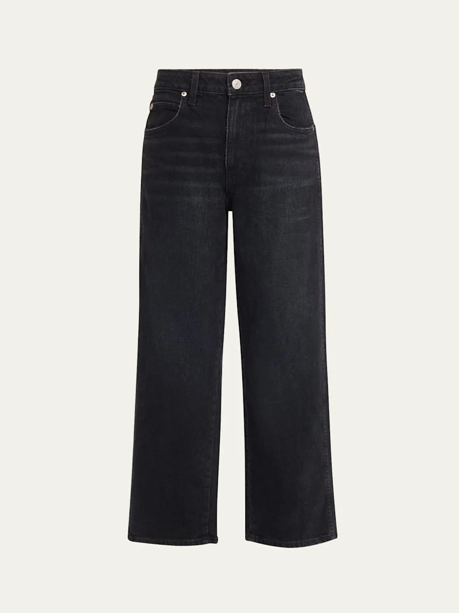 Billie Wide Straight Cropped Jeans - 1