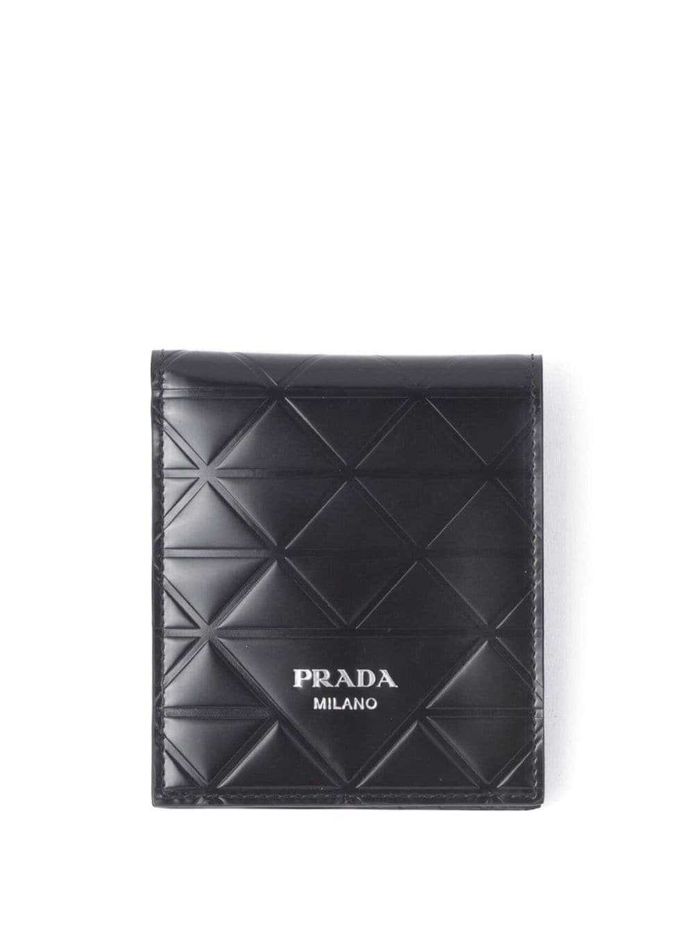 quilted leather wallet - 1
