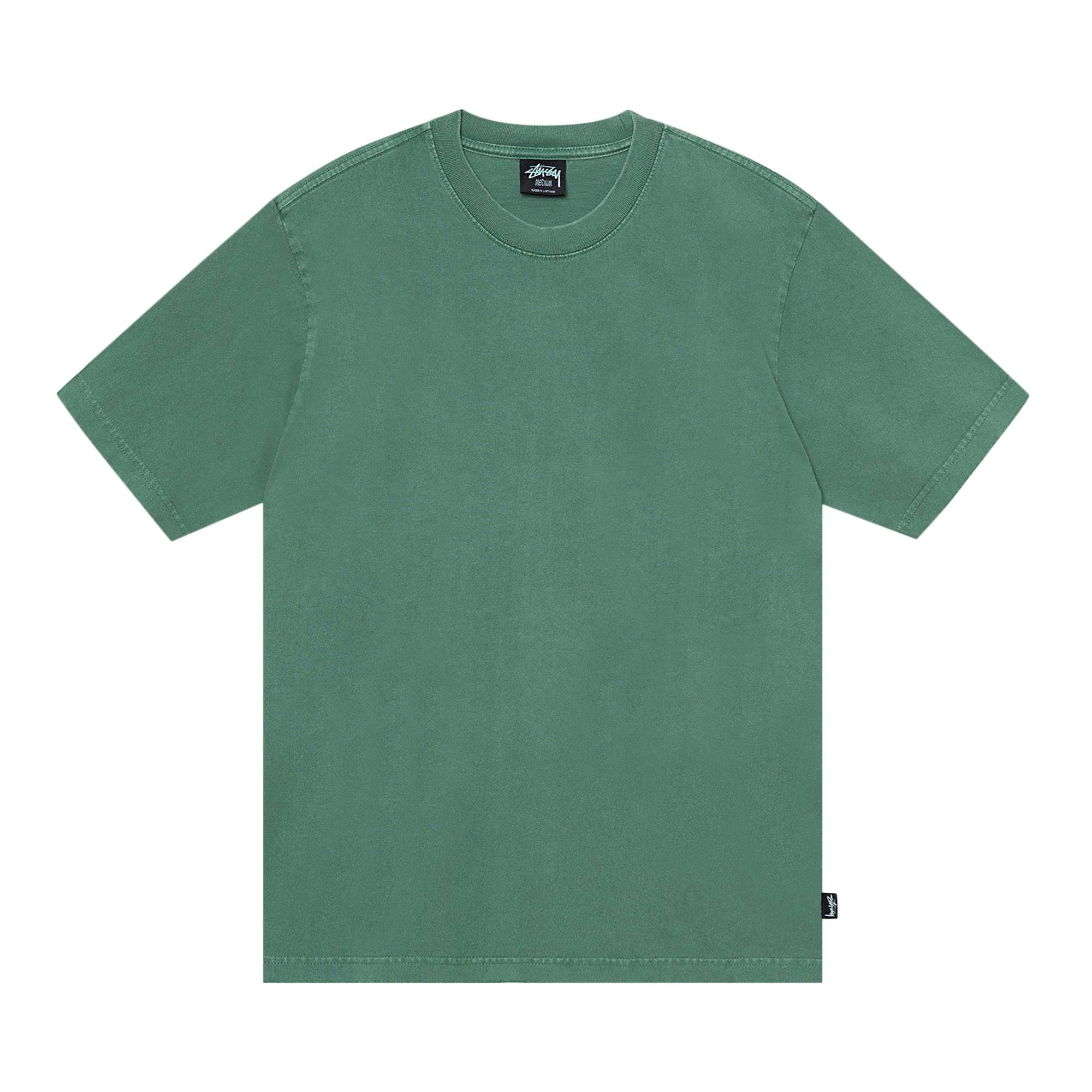 Stussy Heavyweight Pigment Dyed Crew 'Pine' - 1