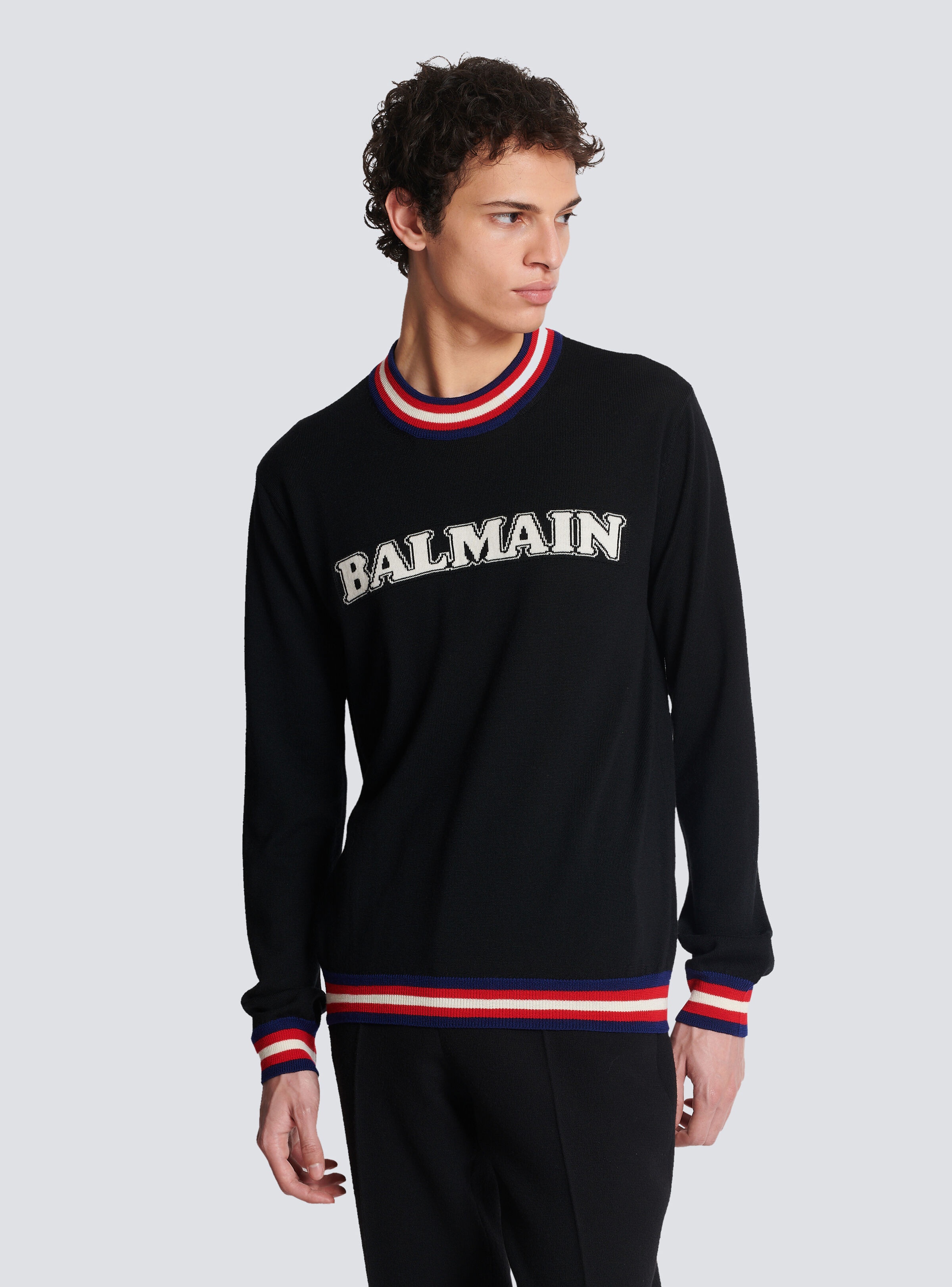 Retro Balmain jumper in fine merino knit - 6