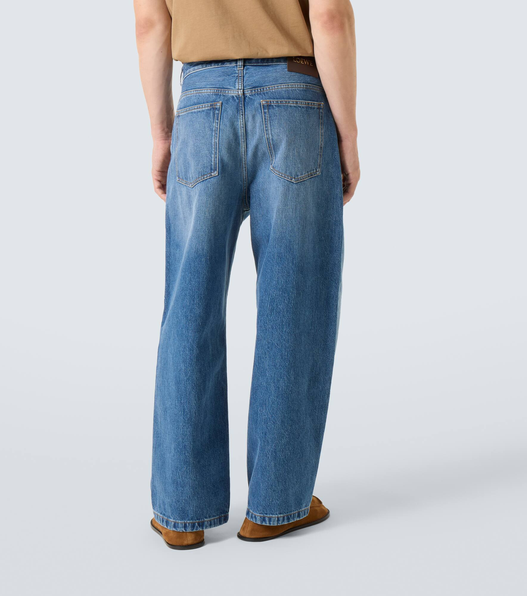 Mid-rise straight jeans - 4