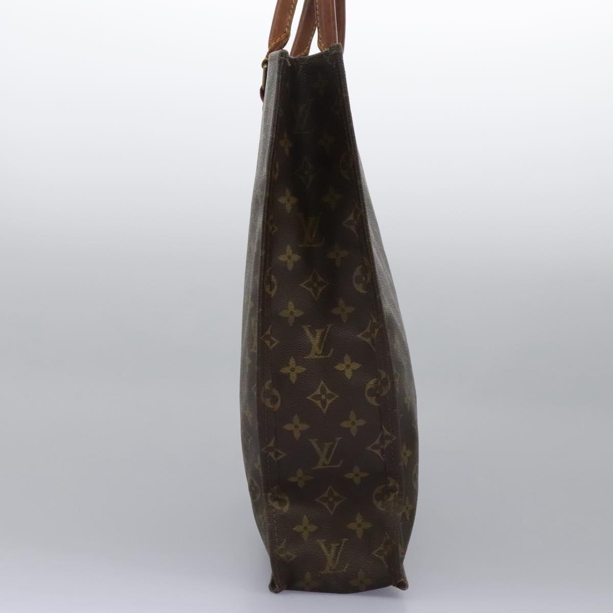 LOUIS VUITTON Monogram Sac Plat Hand Bag M51140 - 3