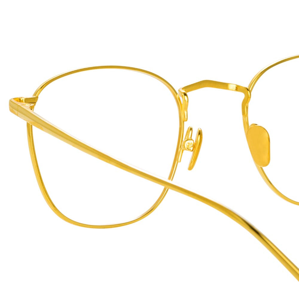 THE SIMON | SQUARE OPTICAL FRAME IN YELLOW GOLD (C6) - 6