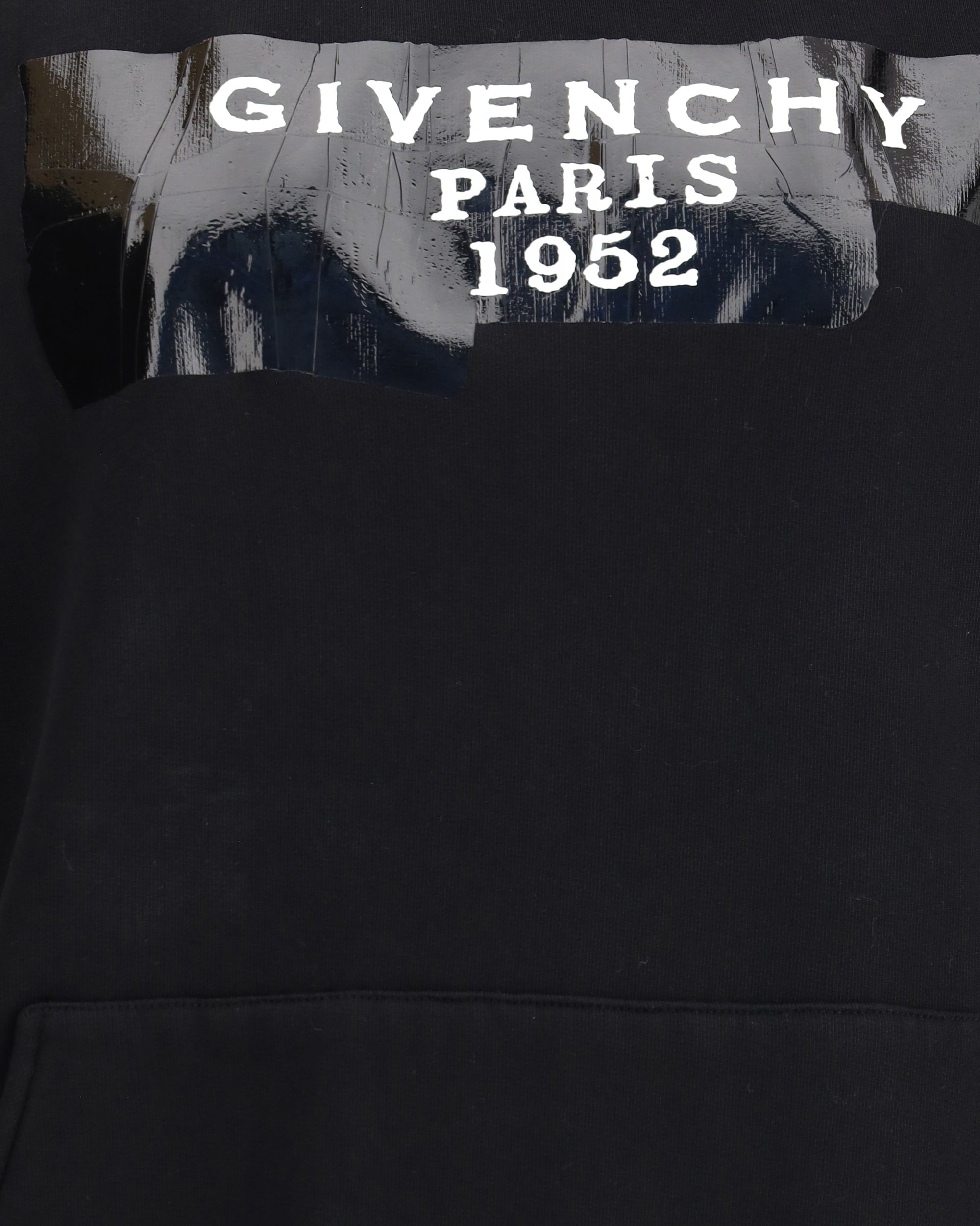 Gauzy fabric Hoodie with givenchy tape - 3